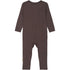 Mikk-Line Wool/Bamboo Jumpsuit Long Sleeves (Solid) Wool Sparrow